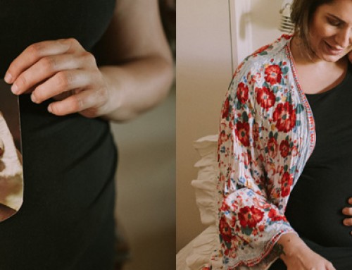 A cup of tea with mum: pregnancy portraits with a beautiful twist